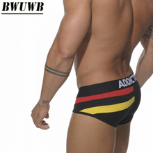 New Sexy Brand Men Briefs Underwear Mens M/L/XL Cueca Masculina Gay Famous Calzoncillos Solid Color Underpants Home Clothes