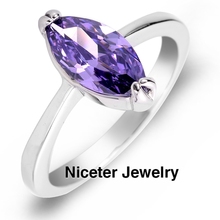 NICETER Brand Wholesale 3Colors Options New Fashion Party Exaggerated Rings For Women Swiss CZ Diamond Fashion