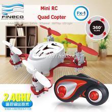 Fineco FX-1 6-axis 4CH 360 Flips 5-CH 2.4GHz Mini RC UFO Quadcopter vs Hubsan H111 with 6-axis Gyro/LED Light