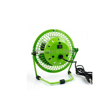 Free shipping USB fan big wind mute fan rotation 4 inches of wrought aluminum mini dormitory