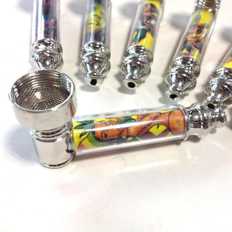 Portable Reggae Jamaica Metal Filter Tobacco Smoki...