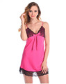 New Fashion 2016 sexy V neck lace stitching princess sling pajamas silk nightdress fantasias sexy erotic