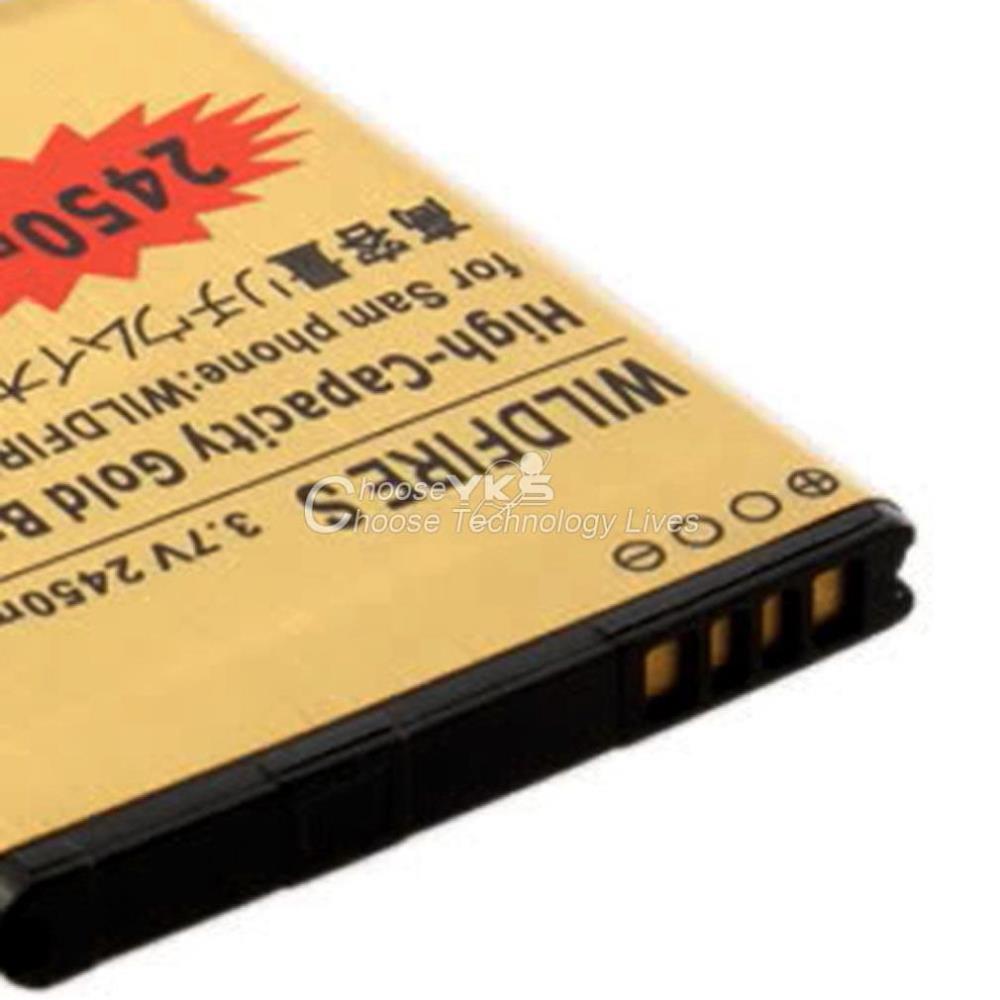 High capacity 2450mAh Gold Business Rechargeable Battery for HTC Wildfire S G13 YKS