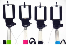 Hot selling Portable Wired Selfie Stick Handheld Monopod Built in Shutter Extendable Mount Holder For Any