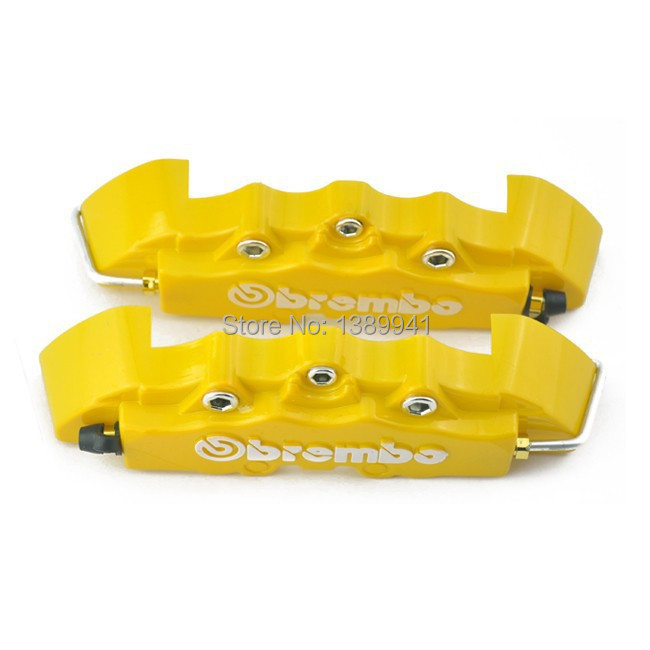 Hot Brembo Style Universal 2Pcs Set Disc Brake Caliper Covers 4 colors Replacement Parts Fit for