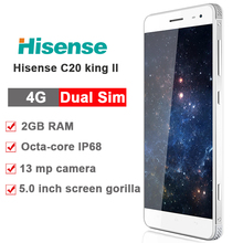 Original Hisense C20 Rugged Phone IP67 C20 KingKong II FDD_LTE CDMA Octa Core 2GB 16GB 13.0MP 3200mAh 5.0 inch IPS HD
