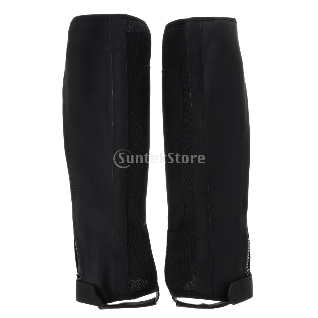Equestrian Gaiters Half Chaps Horse Riding Boots Cover Leg Guard Gear for Adults Children Outdoor Horse Riding