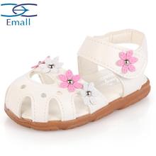 1-3 years old children sandals shoes fashion causal flat with baby sandals summer flower soft bottom child girls sandal shoes