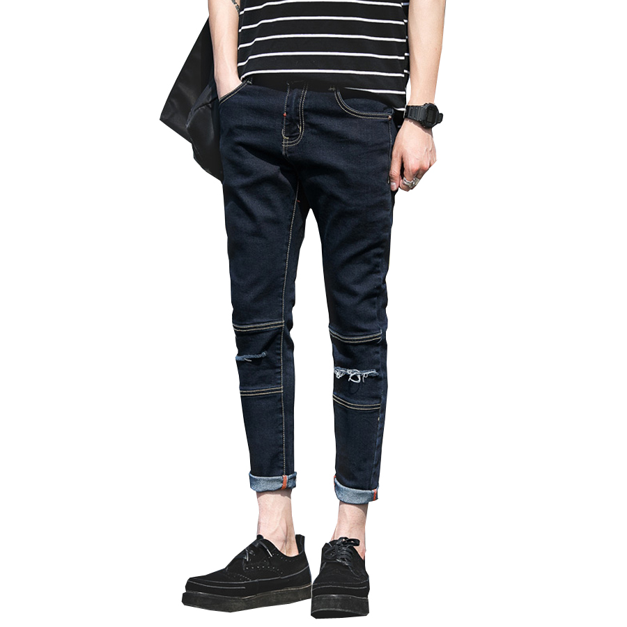 black graphic jeans