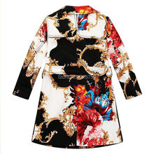 2015 Brand New Girls Jackets Coats Totem Pattern Children Jackets Kids Winter Coat Girls Outerwear Windbreaker