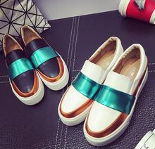 Spring and autumn New 2016 women shoes Serpentine surface women flat slip on higher fashion Bost shoes comfortable Loafers