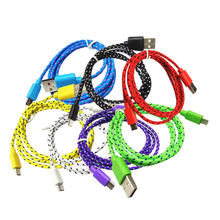 Micro USB Cable For Samsung Note 2 3 4 S3 s4 s5 s6 Weave V8 USB Data Sync Charging Line For Smart Phone 1pcs Fast Charging Cable