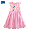 2015nova pink new baby girl s dress new design 100 cotton cartoon character print sleveless summer