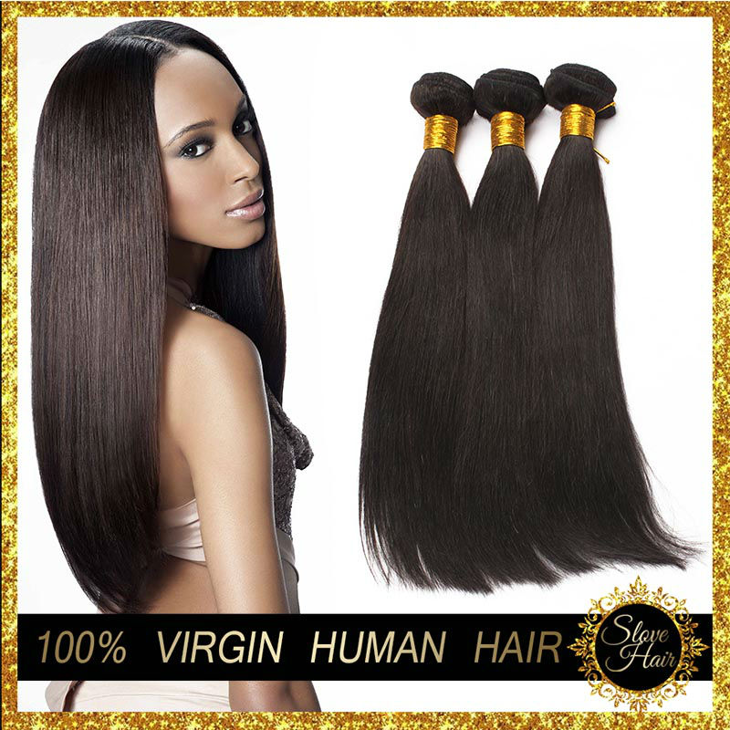 Grade 7A Indian virgin hair straight Cheap unprocessed Indian hair bundles virgin Indian hair straight 100g bundles DHL Free