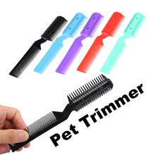 LS4G 2014 Pet Products New Pet Hair Trimmer Grooming Comb 2 Razor Cutting Free Shipping