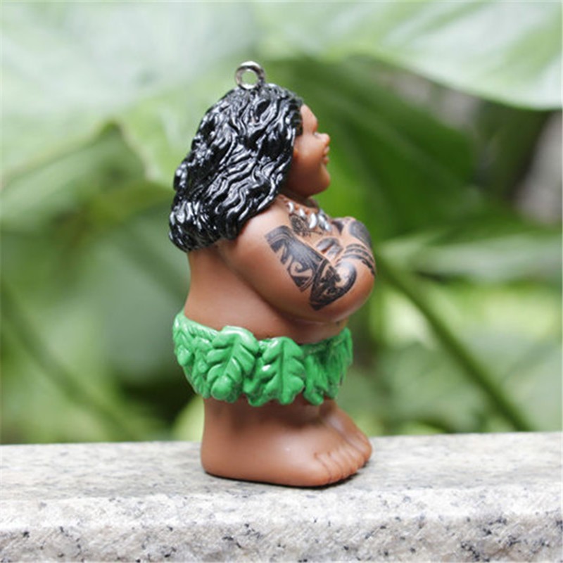 Movie Moana Princess Figuras Toys Moana Maui Pua Action Figure Model Dolls Keychain Pendant Gift for Chilren 3pcslot 7-8cm (2)