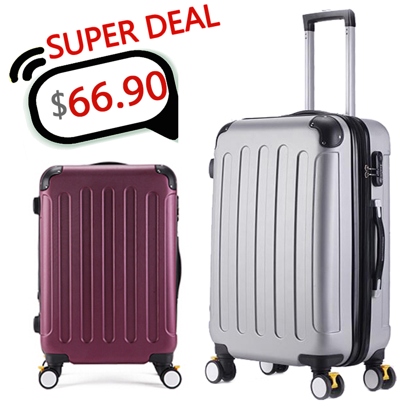 20,24,28 Inch,Spinner Wheel ABS Luggage Travel Bag,Travel Suitcase,Hardside Luggage,Rolling ...