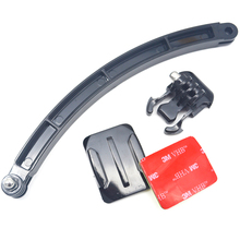 Free Shipping Helmet Extension Arm Kit Self Photo + Curved Adhesive Mount High Quality Kit For Gopro Hero3 Accessory Motorcross