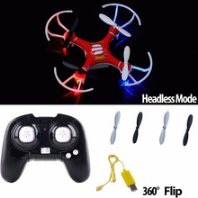 New Red and White Mini Helicopter 2.4Ghz 4-Axis UAV RTF UFO Gyro RC Quadcopter Drone Aerocraft Gift for Kids