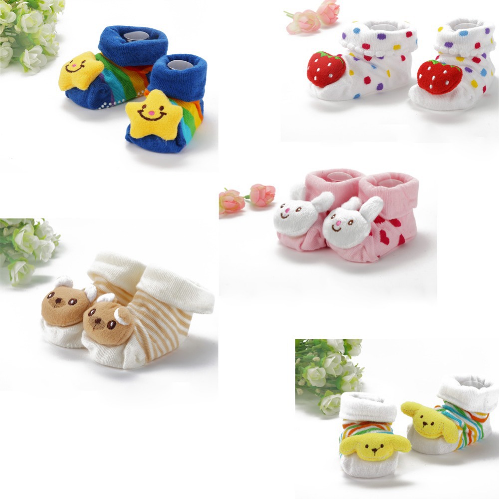 Kids Baby Unisex Newborn Animal Cartoon Socks Cotton Shoes Booties Boots 0 10M