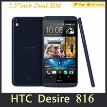 HTC Desire 816 816W Dual Sim Original Mobile Phone Quad core 5.5 inch Touch Screen 13MP Camera 3G Android Cell Phone Refurbished