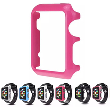 2016 New Hard Plastic Watch Case Cover For Apple Watch iWatch 38/42mm Luxury Armor Ultra Slim Protector Case Black Silver Gold