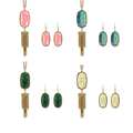 2016 New Arrival Brand KS Necklace Earrings Set for Women Top Quality Fashion Famous Designer Jewelry