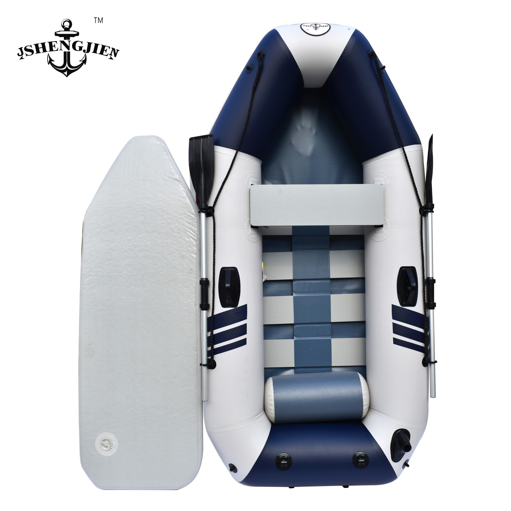 Kayak fishing boat three thick hard bottom boat dinghy thick rubber