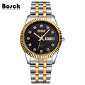 Mens Watch Top Brand Luxury BOSCK Casual Quartz Watch Waterproof Business Watches Stainless steel relogio masculino