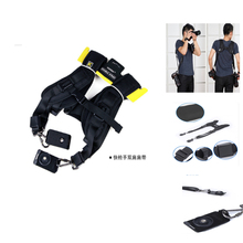 Black Double Shoulder Sling Belt Quick Rapid Strap Photo Studio Accessories for DSLR Digital SLR Camera