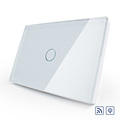 Livolo Remote Switch US AU Standard Light Dimmer Switch Luxury Crystal Glass Panel Wall Light Wireless