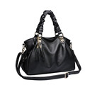 Fashion Casual Large Bag Soft Leather Concise Tassels Handbag Solid Color Designer Fringes Women 2016 New