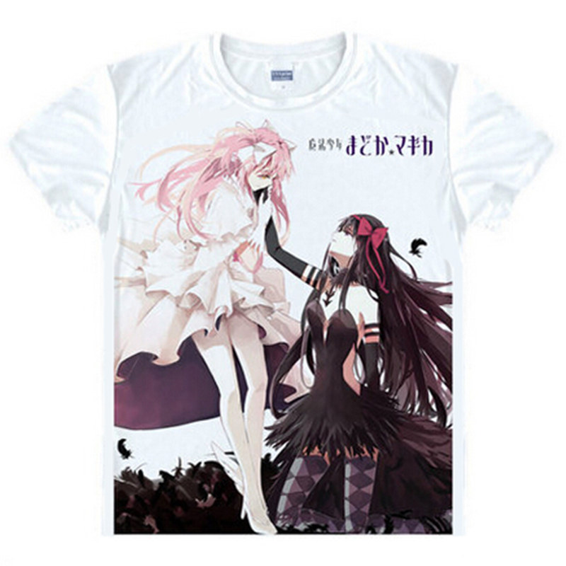 Anime T Shirt Puella Magi Madoka Magica Akemi Homura Kaname Madoka