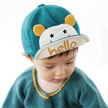 Fashion Kids Sun Caps Cotton Hat Caps Lovely Girl Boy Sun Hat Baby Cap