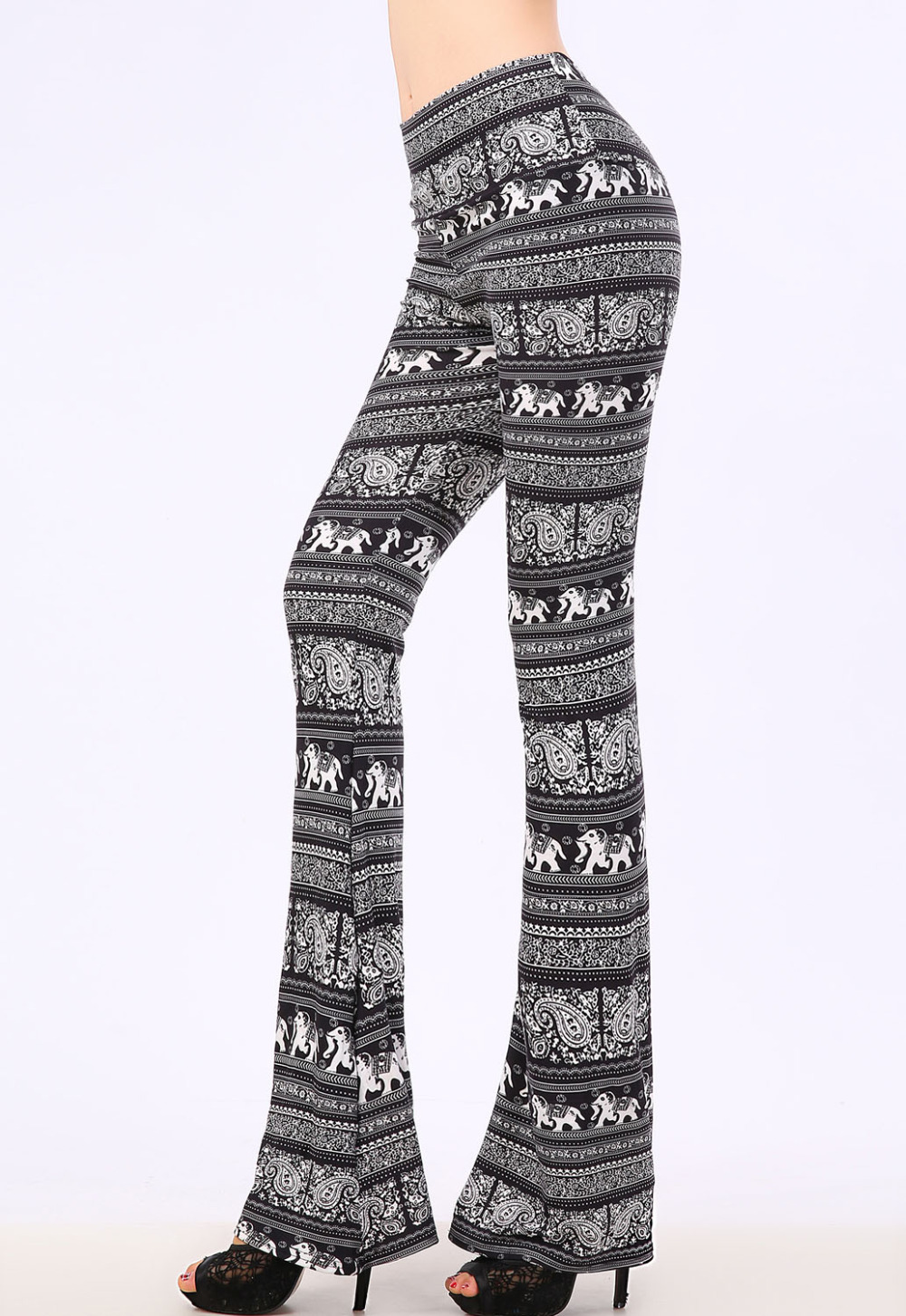 elephant print trousers