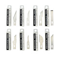 NEWACALOX 80PCS 8 Different Stainless Steel Blades Art Hobby Knife Wood Carving Tools Crafts Sculpting Tool