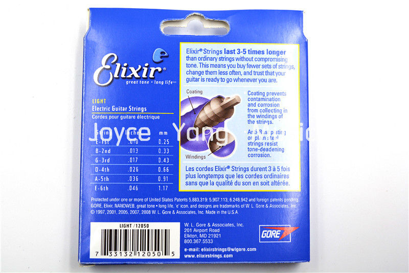 2021 Wholesale Of Elixir NANOWEB/POLYWEB Electric Guitar Strings Anti