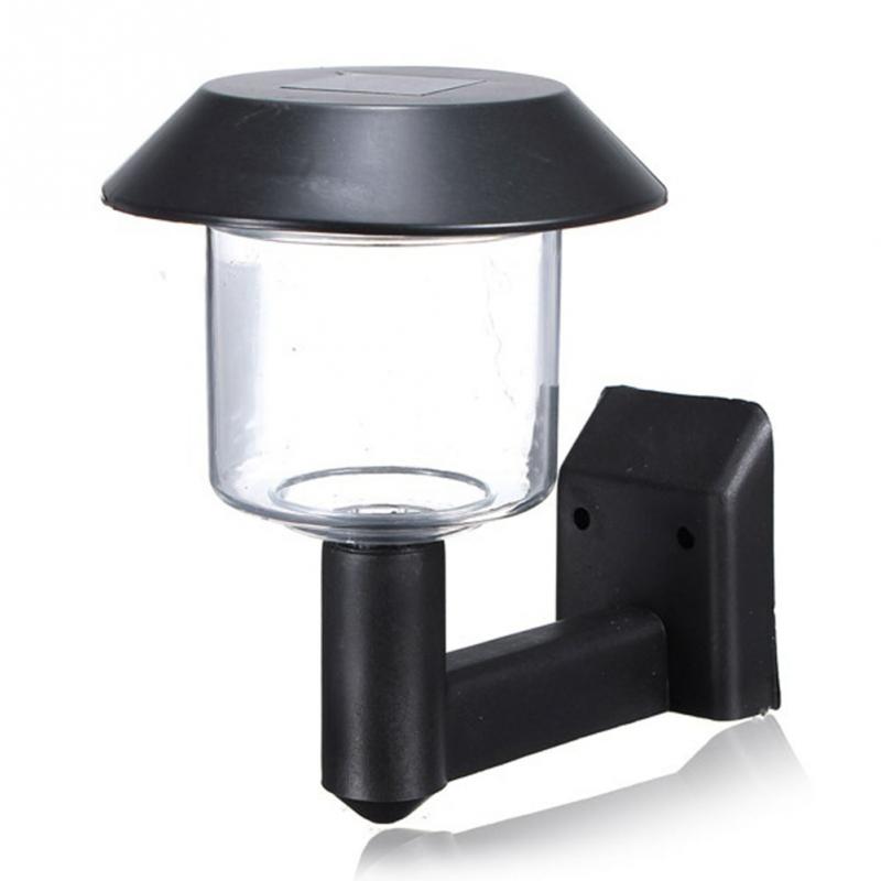 High quality 1piece ON/OFF Switch Solar Power Wall Light Fence LED Outdoor Lighting Powered Yard ...