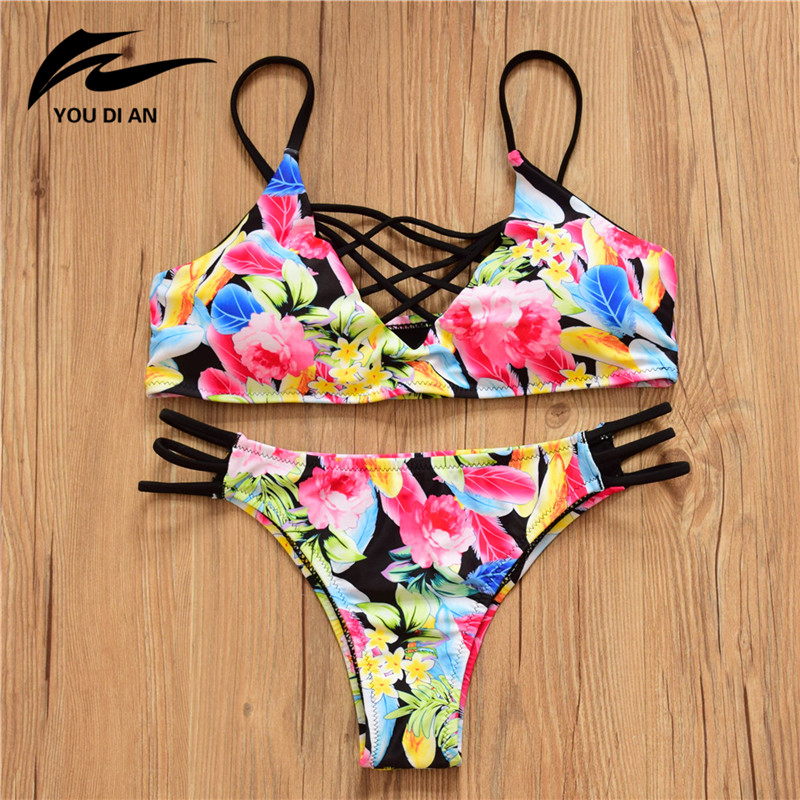 New Halter Top Sexy Bikini set Women Swimsuit Brazilian Bikini 2016 Push Up Swimwear Bathing Suit Fashion Biquini Bikinis Women