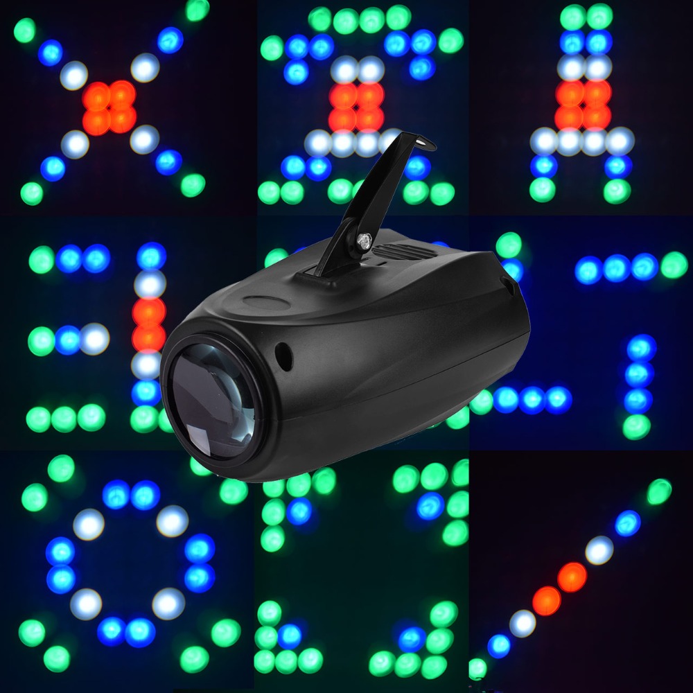FREE SHIPPING 2015 MINI Disco Club Party Projector RGBW 10W DMX512 64 LEDs DJ Stage Lighting Effect for DJ KTV
