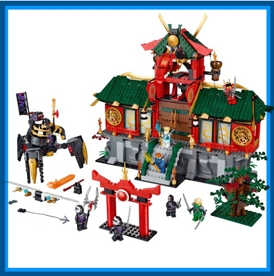 New Bela 9797 Ninja Thunder Swordsman Ninja Minifigure castle 1223Pcs Building Block Toys Compatible With Legoe L70728 boy gift