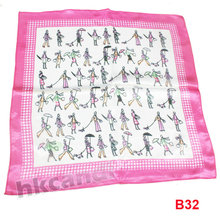 Baby Girl Boy Saliva Towel 2016 Square Scarf Silk Small Neckerchief Headband Office Lady Scarf
