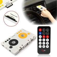 New Vintage Car Tape Cassette SDMMC MP3 Player Adapter Kit With Remote Control For Phone For Tablet PC