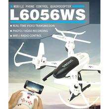 L6056WS Wifi Real Time Transmission 2.4Ghz 4CH 6-Axis Gyro RC Quadcopter Aircraft 360 Roll Helicopter Drone With Camera RTF