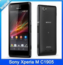 Original Sony Xperia M C1905 Dual core Android Smartphone Bluetooth Unlocked Cell Phone ROM 4G Refurbished