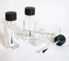 360pcs/lot 20ml Empty Nail polish Bottle,20cc Clear Glass Oil Container, Cosmetic Packaging