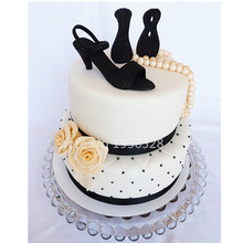 9PCS/Lot Miniature Lady’s Shoe Cake Mold Eco PC Small Size Women Lady’s High Heeled Shoe Moulds For Fondant Cake Decoration