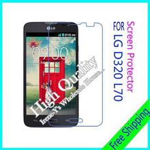3pcs For LG D320 L70 Clear Glossy Screen Protector, Screen Protective Film For LG D320 L70 With Cloth