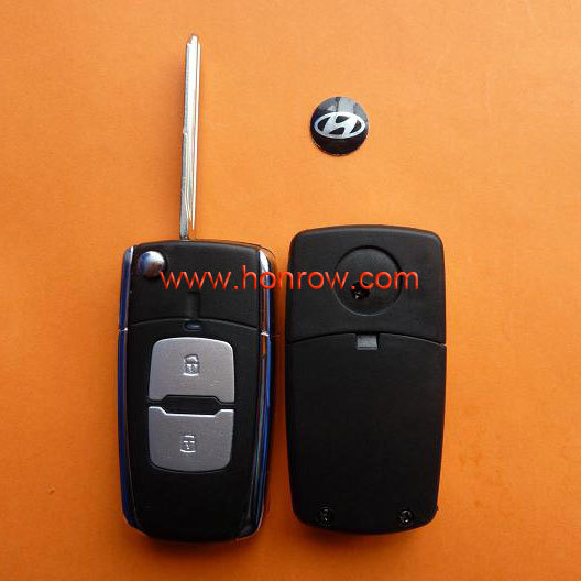 Hyundai Elantra 2 button modified flip remote key blank with free shipping