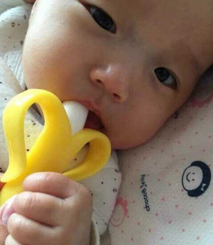 Banana Baby Toothbrush Pinceis Cepillo De Dientes High Quality Silicone Toothbrush Infant Fruit Toothbrushes Safe Care Products (5)